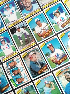 Lote de tarjetas de béisbol 1979 y 1980 O-Pee-Chee OPC Montreal Expos casi nuevas+ (37 tarjetas) - Imagen 1 de 15