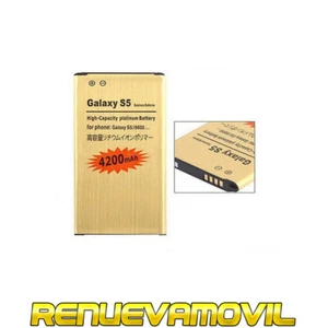 Bateria Para Samsung Galaxy S5 SV i9600 Alta Mas Capacidad 4200Mah de Repuesto - Imagen 1 de 5