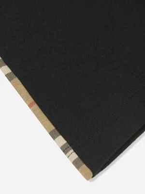 $340 Pantalones Cortos Burberry Niño Nolen Check Ribete - Talla 8/8Y - Negro/A Cuadros Ribete Foto 1 de 4