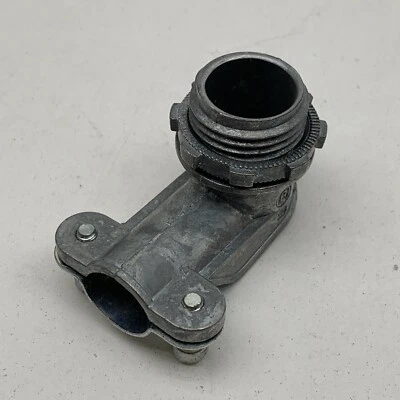 (25 peças) Bridgeport 801-DC2 conector de ângulo de 90 graus 3/8" flexível MC revestido - Imagem 1 de 4