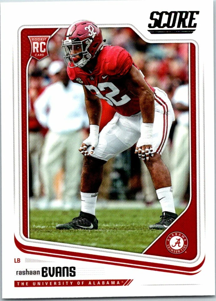 RASHAAN EVANS 2018 SCORE RC #345 (CLEARANCE) - Image 1 of 1