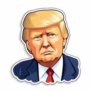 Autoaufkleber Sticker Lustiger Donald Trump Aufkleber 9X9 cm - Bild 1 von 12