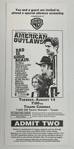 AMERICAN OUTLAWS COLIN FARRELL SCOTT CAAN ADVANCE SCREENING EINLADUNG (2001) - Bild 1 von 2