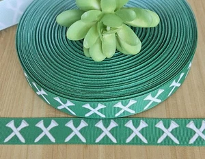 7/8"( 1 YD) Golf Grosgrain Ribbon Golf Ball Golf Tees Sports Ribbon Lanyard  - Picture 1 of 1