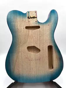 Warmtone Custom Guitars Telecaster “Mermaids Beach” Guitar Body 1 Piece Swamp - Picture 1 of 14