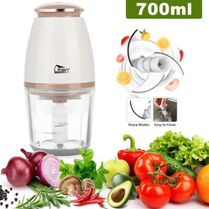 Elektrisch Multi Gemüse zerkleinerer Knoblauchhacker Obst Zwiebelschneider 700ml - Bild 1 von 11