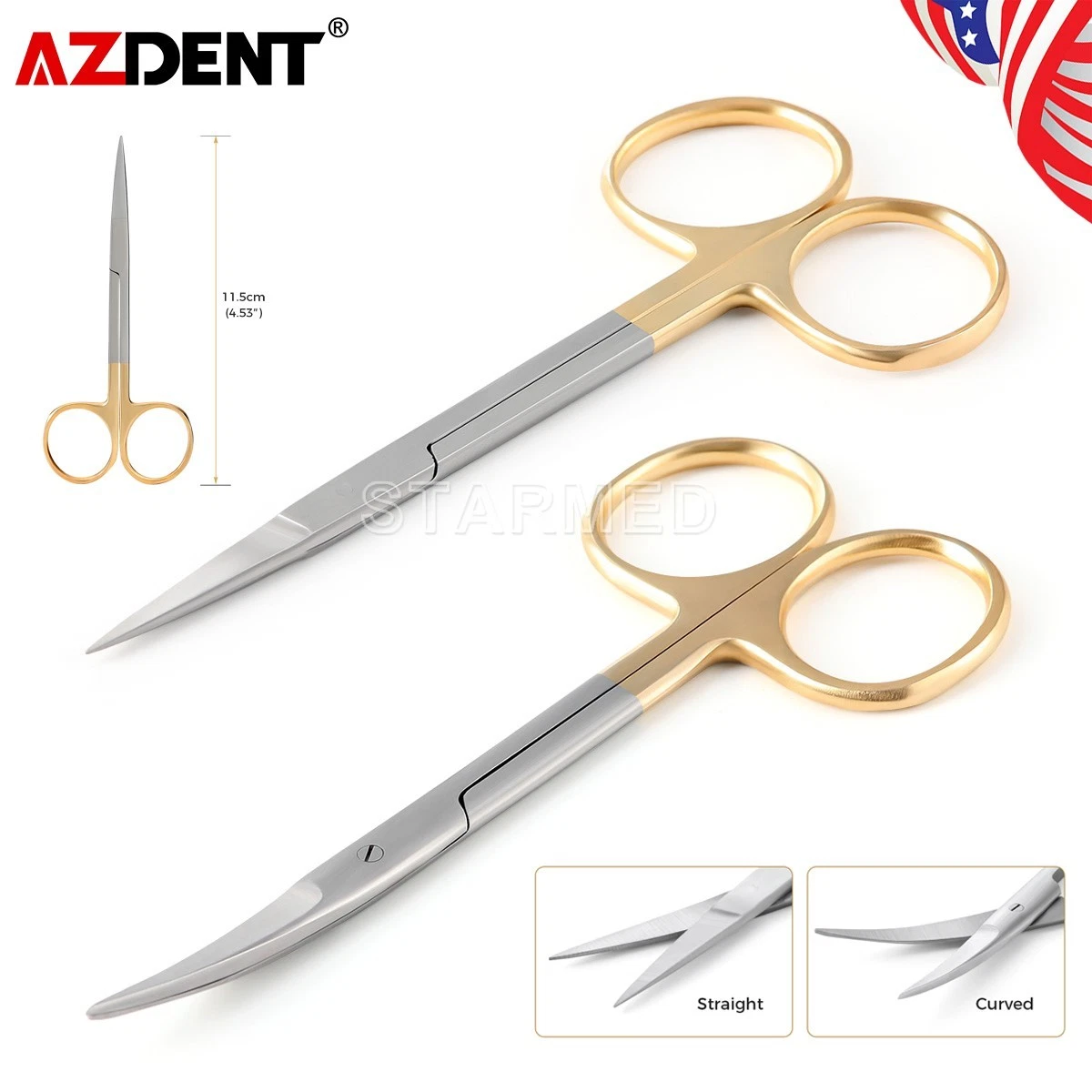 Medical Dental Scissors TC Curved Straight Double Curved Surgical ...