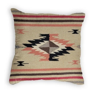 Southwestern Woven Throw Pillow Cover - Decorative Native American Aztec Trib... - Picture 1 of 3