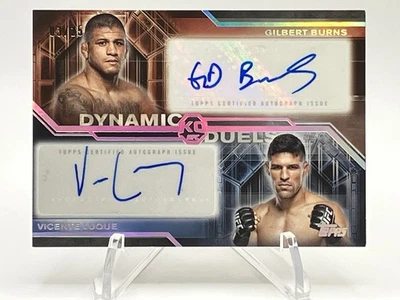2025 Topps Knockout UFC #DD-BL Burns/Luque Dynamic Duels Auto /25 - Image 1 of 2