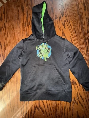 Chicos XS 4/5 Negro Adolescente Mutante Tortugas Ninja TMNT Sudadera con Capucha Sudadera con Capucha Foto 1 de 4