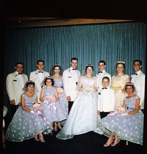 60x Stereo Realist 3D slides - 1960s WEDDING - Kodachrome - Picture 1 of 24