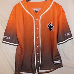 Maglia DJ BLANKE Nobodies nera arancione baseball Australia taglia XL fuori stampa - Foto 1 di 5