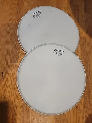 Ludwig Ensemble 2 cabezales de tambor recubiertos pesados algunas abolladuras en la parte superior 18"  Foto 1 de 4