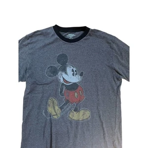 Camiseta Mickey Mouse Disneyland Gris Negra Pequeña Walt Disney World Resort Mujer - Imagen 1 de 9