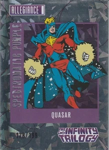 2023 Allegiance The Infinity Trilogy Spectromatic Purple 178/199 Quasar #SM-19 - Picture 1 of 2