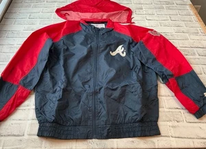 VTG 90’s Atlanta Braves MLB Genuine Starter Nylon Windbreaker Jacket Mens Medium - Picture 1 of 6