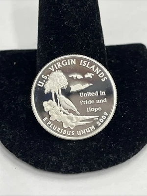 2009 S US Virgin Islands 90% SILVER"PROOF" Territory Quarter - Image 1 of 2