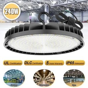 33600LM -240W UFO LED High Bay Light Industrial Commercial UFO Fixture Dimmable - Picture 1 of 14