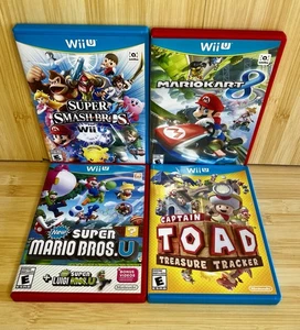 Nintendo Wii U Bundle - Super Smash Bros, Mario Kart, New Super Mario Bros, Toad - Bild 1 von 10