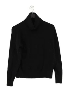 Uniqlo Women's Jumper S Black 100% Wool Roll Neck Pullover - Picture 1 of 6