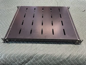 Étagère à rack coulissante 1U 19" armoire à montage en rack serveur 14"-22" profondeur réglable 4 P - Photo 1/6