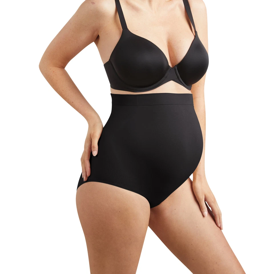 Pantalón corto Maidenform Maternity para mujer sentirse bien a la moda sin costuras sobre el vientre Foto 1 de 1