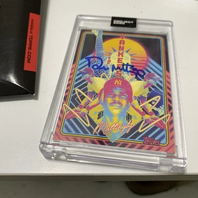 TOPPS PROJECT 2020 DON MATTINGLY #255 1984 TOPPS #8 NEW YORK YANKEES MATT TAYLOR - Image 1 of 4