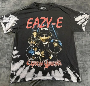 Eazy-E Camicia Uomo Medium Express Yourself Rap Hip Hop Tie Dye Ruthless Records - Foto 1 di 6