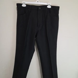 Men's Wrangler Wrancher Black 82BK Dress Pants Size 36x32 - Picture 1 of 5