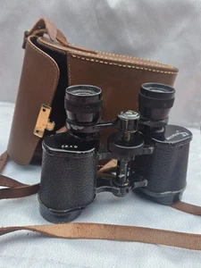 Vintage French 8x27 Binoculars with Genuine Leather Case.Mid-20th Century. - Picture 1 of 6