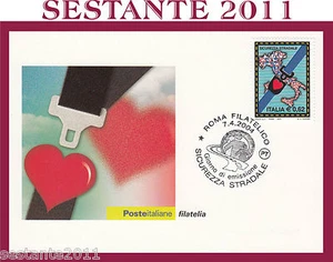 ITALIA MAXIMUM MAXI CARD 2004 GIORNATA MONDIALE SALUTE SICUREZZA STRADALE A105 - Picture 1 of 1
