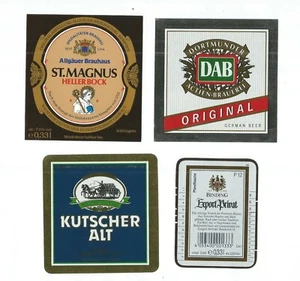 Bieretiketten x48 - Deutsche Bieretiketten x22 & Niederländische Bieretiketten x26 - Ende der 1980er Jahre. - Bild 1 von 2