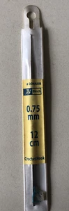 Birch Crochet Hook. size 0.75mm, 12cm length - Picture 1 of 2
