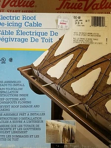 roof de-icing cable 	80' Roof & Gutter Cable, Includes Clips & Spacers    - Picture 1 of 3