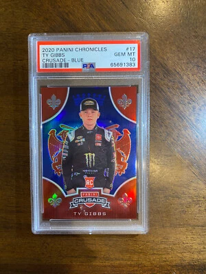 Ty Gibbs RC PSA 10 - Rookie RARE serial #/199 NASCAR GEM POP 4 - Image 1 of 2