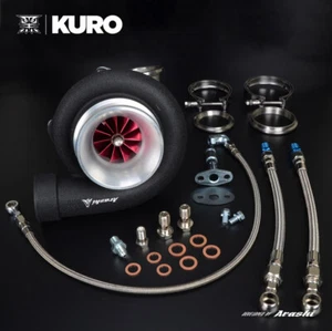 KURO 4" GT3076R Rodamiento de Bolas Turbo Universal A/R 0.63 V-band Inoxidable 525 HP - Imagen 1 de 5