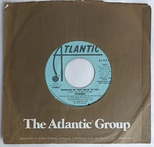70s R&B 45 The Spinners WORKING MY WAY BACK TO YOU NM 1979 Atlantic PROMO NM - Picture 1 of 5
