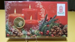 2013 Merry Christmas PNC - with Coloured $1 Coin and 60c Stamp. Limited Edition. - Picture 1 of 12