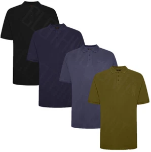Mens Forge BIG Size Polo Shirt Short Sleeve Casual 100%  Cotton Summer  2-8XL - Picture 1 of 15
