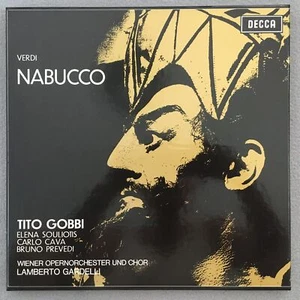 C649 Verdi Nabucco Gobbi Souliotis Cava Gardelli 3LP DECCA 6.35300 EX Stereo - Picture 1 of 4