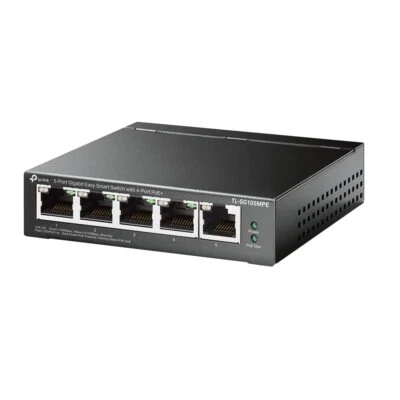 5 Port Gigabit Switch with 4 Port PoE and 120W Power Budget Easy Setup - Image 1 of 2