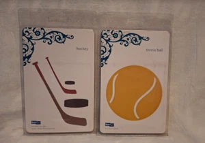 NEU Lifestyle Crafts QuicKutz Schneidformen 4x4 Hockey & Tennisball *ausverkauft* - Bild 1 von 2