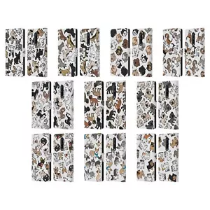 HEAD CASE DESIGNS DOG BREED PATTERNS LEATHER BOOK WALLET CASE FOR ONEPLUS PHONES - Picture 1 of 16