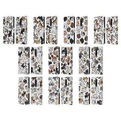 HEAD CASE DESIGNS DOG BREED PATTERNS LEATHER BOOK WALLET CASE FOR ONEPLUS PHONES - Image 1 of 4