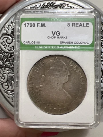 1798 FM 8 reale Carlos IIII Spanish colonial Coin Cover