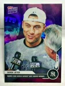 Derek Jeter 2020 Topps Now Chrome Career Retrospective #8 PURPLE Refractor#15/25