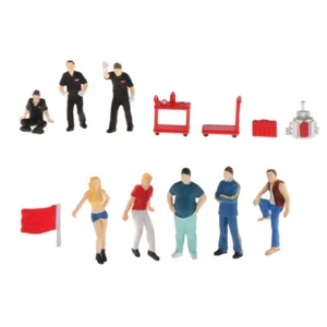 13x 1:64 scala dipinta a mano in miniatura piccola figura persone che - Photo 1/8