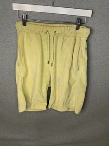 Boohoo Man Herren creme Fleece Sweat Shorts Größe Small Kordelzug weich Freizeit - Bild 1 von 5