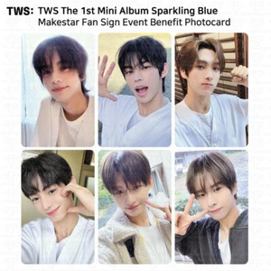 TWS The 1st Mini Album funkelnd blau Makestar Fan Schild Event Benefit Fotokarte - Bild 1 von 23