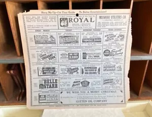 1940's Royal Theatre Versailles MO Movie Calendar Poster Card Abbott Costello - Picture 1 of 6